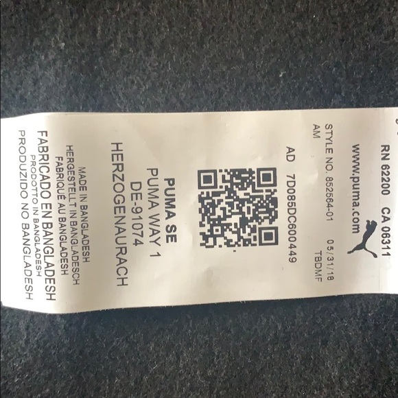 Puma Girls Zip Up Hoodie - Picture 9 of 10